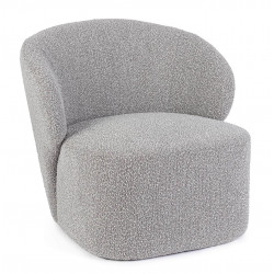 FAUTEUIL ROND EN TISSU BOUCLETTE BABILA
