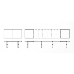 TABLE CONTEMPORAINE SUPER EXTENSIBLE POST XL