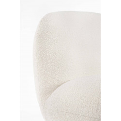 Pouf en Tissu Bouclette Pivotant MARGOT - Le Chaisier