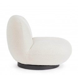 POUF EN TISSU BOUCLETTE PIVOTANT MARGOT