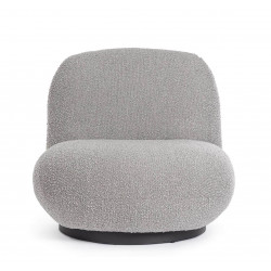 POUF EN TISSU BOUCLETTE PIVOTANT MARGOT