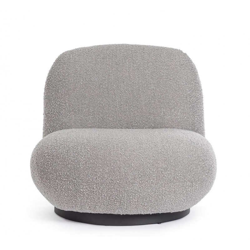 POUF EN TISSU BOUCLETTE PIVOTANT MARGOT