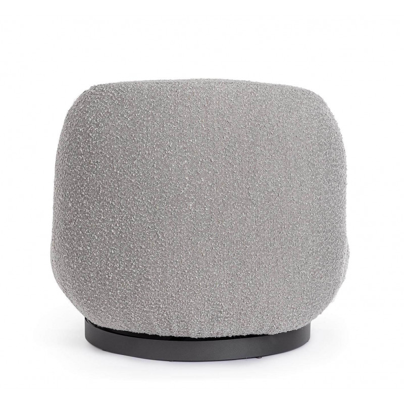 POUF EN TISSU BOUCLETTE PIVOTANT MARGOT