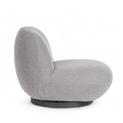 POUF EN TISSU BOUCLETTE PIVOTANT MARGOT