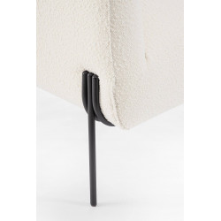 FAUTEUIL CARRÉ DE DÉTENTE EN TISSU BOUCLETTE CLAUDINE