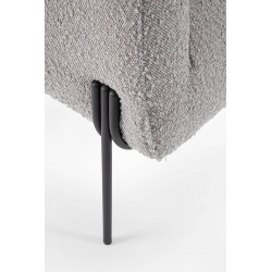 FAUTEUIL CARRÉ DE DÉTENTE EN TISSU BOUCLETTE CLAUDINE