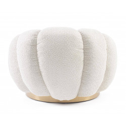 FAUTEUIL RETRO ROND EN TISSU COCOONING FLOREL