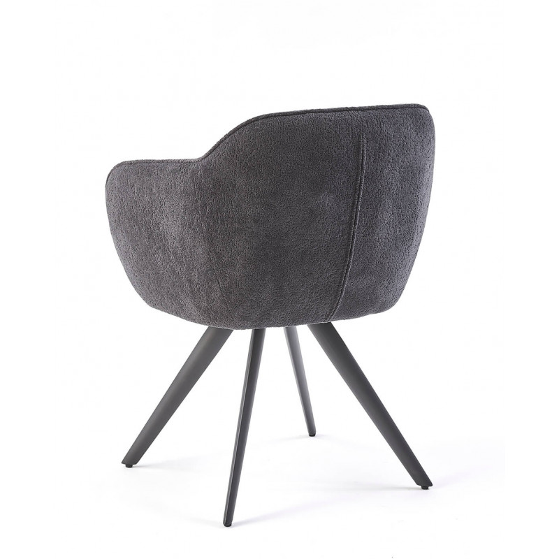 FAUTEUIL PIVOTANT TISSU BOUCLETTE MASH