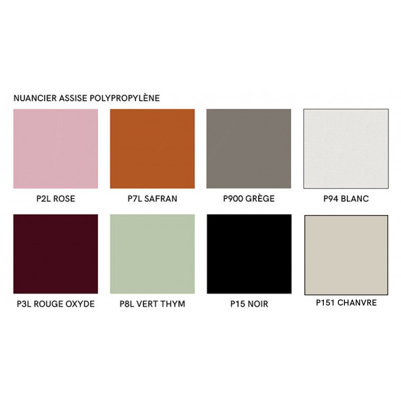 Chaise Scandinave ACADEMY en Métal et Polypropylène - Le Chaisier