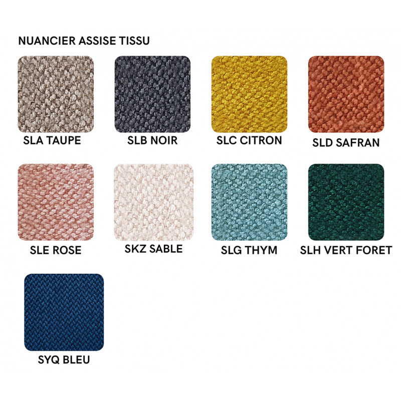 TABOURET SNACK DOSSIER BAS RILEY SOFT EN TISSU