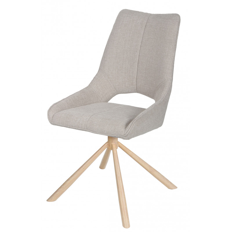 CHAISE CONTEMPORAINE PIVOTANTE GASTONNE BOIS