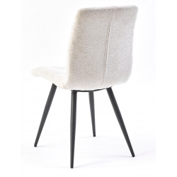 CHAISE MODERNE DE CUISINE EN TISSU RASMUS BEIGE