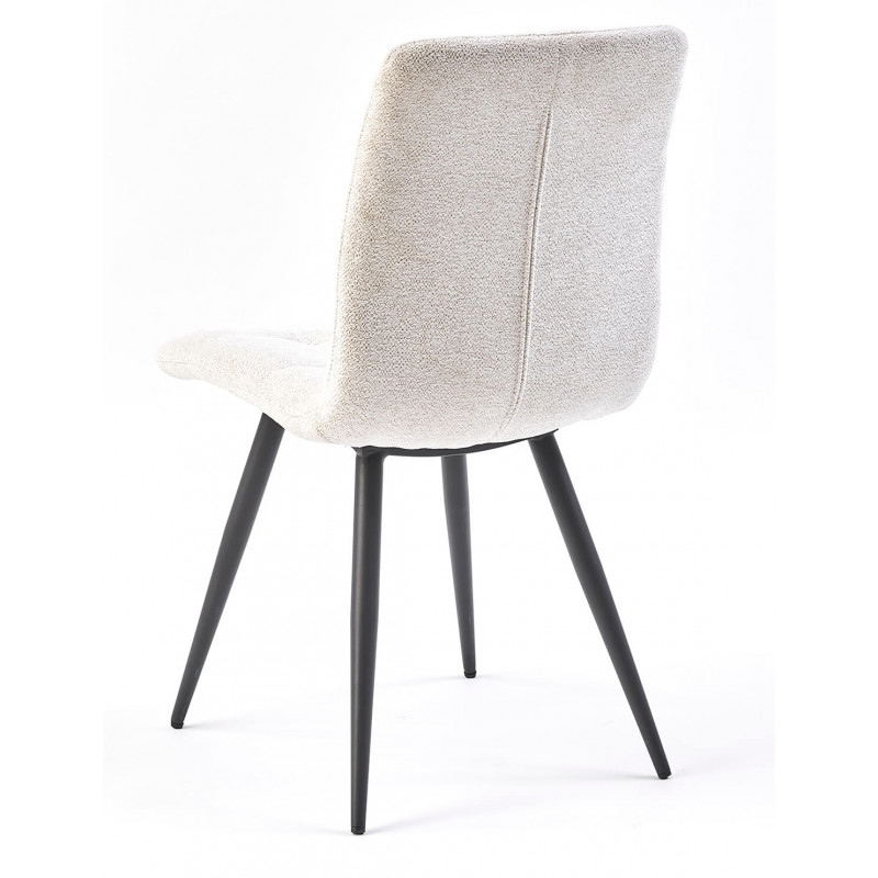 CHAISE MODERNE DE CUISINE EN TISSU RASMUS BEIGE