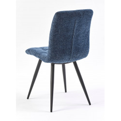 CHAISE MODERNE DE CUISINE EN TISSU RASMUS BLEU