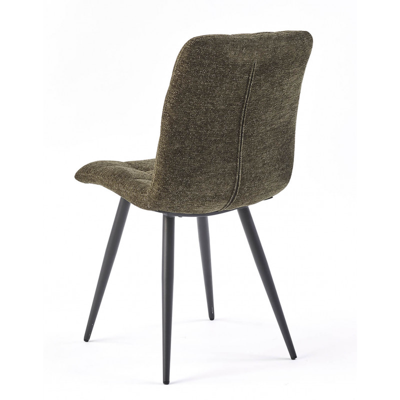 CHAISE MODERNE DE CUISINE EN TISSU RASMUS VERTE