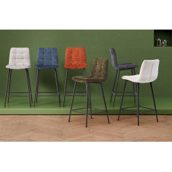 TABOURET DE CUISINE SNACK EN TISSU RASMUS
