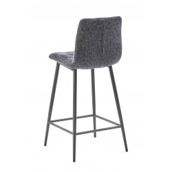TABOURET DE CUISINE SNACK EN TISSU RASMUS GRIS