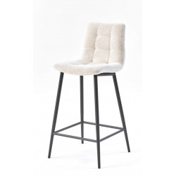 TABOURET DE CUISINE SNACK EN TISSU RASMUS BEIGE