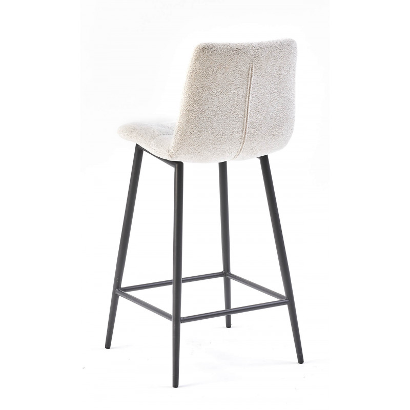 TABOURET DE CUISINE SNACK EN TISSU RASMUS BEIGE