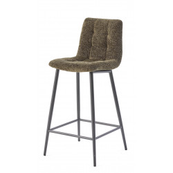 TABOURET DE CUISINE SNACK EN TISSU RASMUS VERT