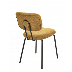 CHAISE DE CUISINE MODERNE EN TISSU TEMPO JAUNE