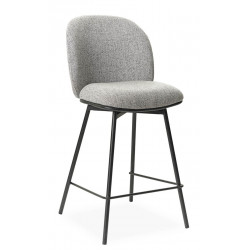 TABOURET SNACK CONTEMPORAIN EN TISSU ZEN