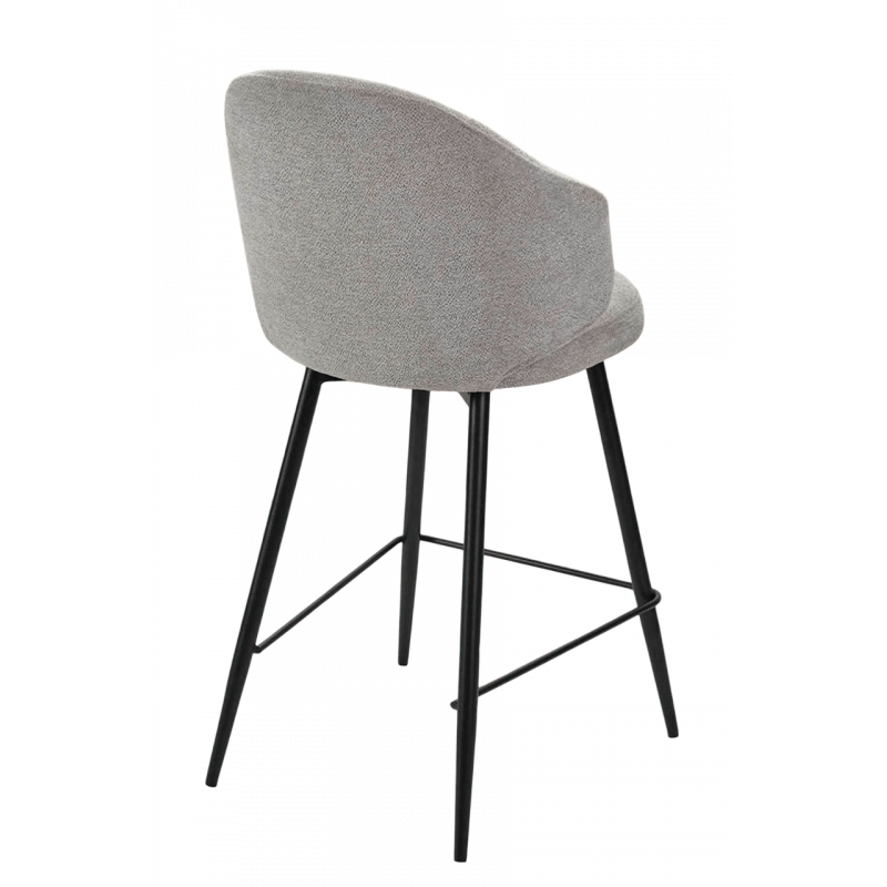 TABOURET COCOONING COZY EN TISSU BOUCLETTE