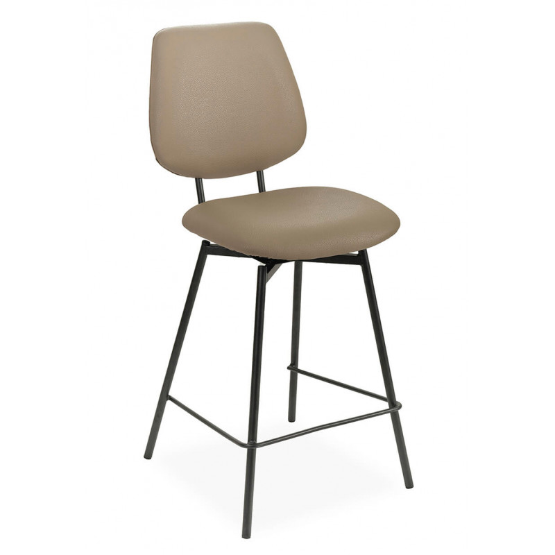 TABOURET DE CUISINE PIVOTANT SUZY EN SIMILICUIR