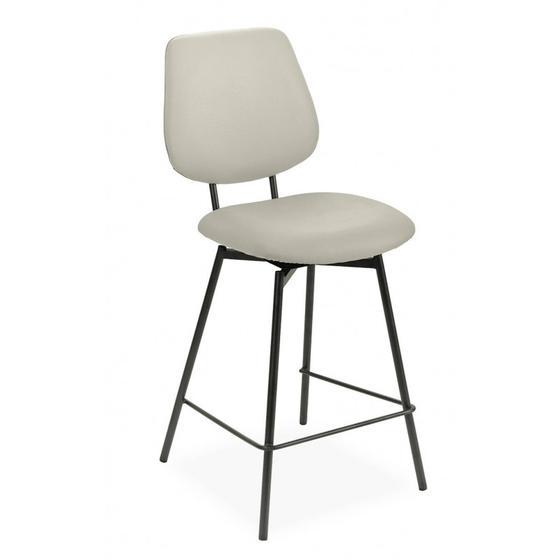 TABOURET DE CUISINE PIVOTANT SUZY EN SIMILICUIR
