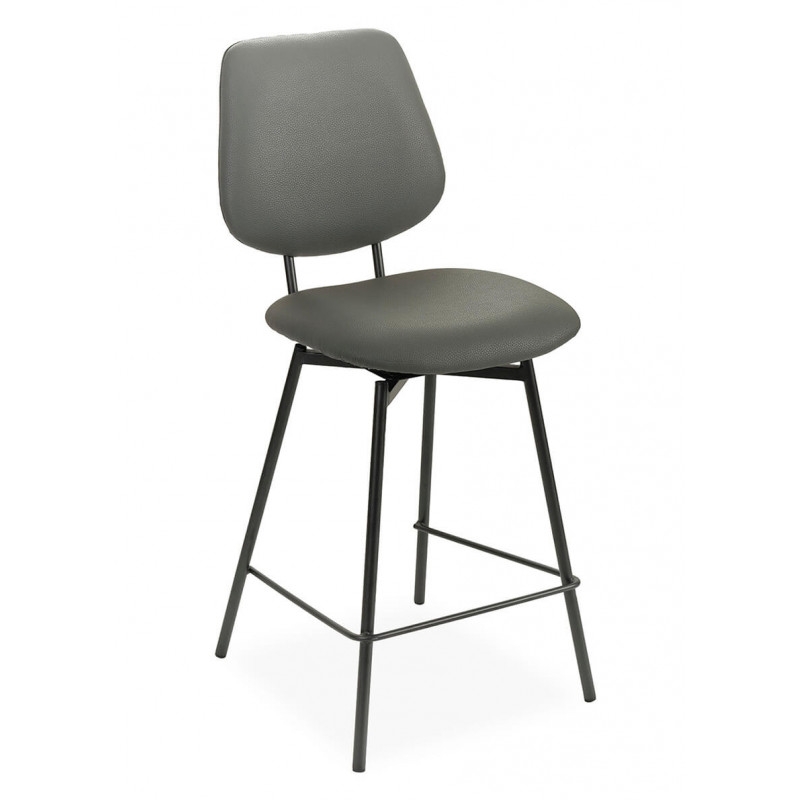 TABOURET DE CUISINE PIVOTANT SUZY EN SIMILICUIR
