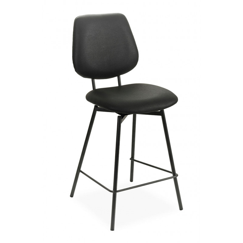 TABOURET DE CUISINE PIVOTANT SUZY EN SIMILICUIR