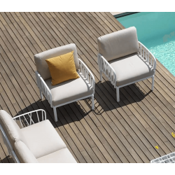 FAUTEUIL LOUNGE D'EXTÉRIEUR KOMODO GRIS