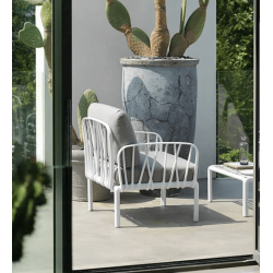 FAUTEUIL LOUNGE D'EXTÉRIEUR KOMODO GRIS