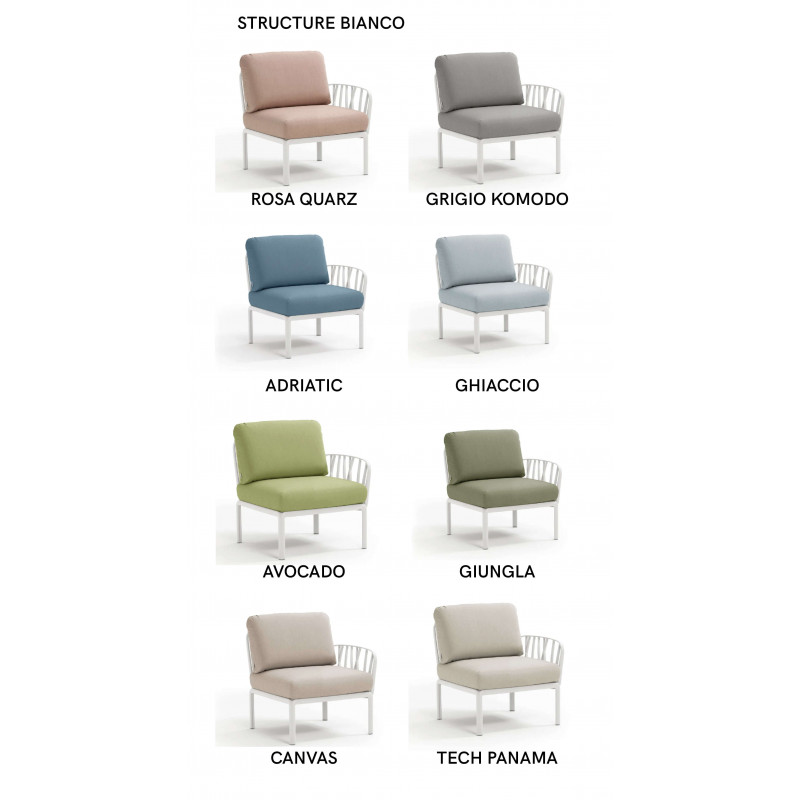 FAUTEUIL MODULABLE LOUNGE D'EXTÉRIEUR KOMODO