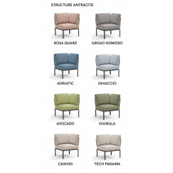 FAUTEUIL D'ANGLE MODULABLE D'EXTÉRIEUR KOMODO