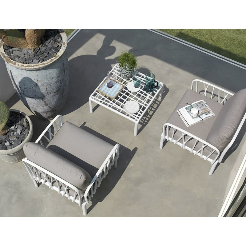 TABLE BASSE EN VERRE D'EXTÉRIEUR KOMODO