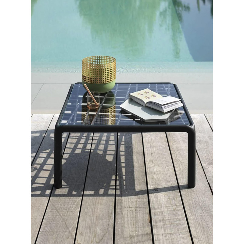 TABLE BASSE EN VERRE D'EXTÉRIEUR KOMODO