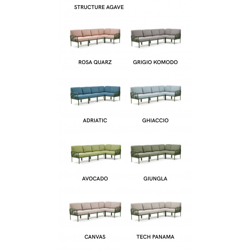 CANAPÉ MODULABLE DE JARDIN KOMODO 5
