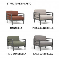 FAUTEUIL D'EXTÉRIEUR LOUNGE MODULABLE MAXIMO