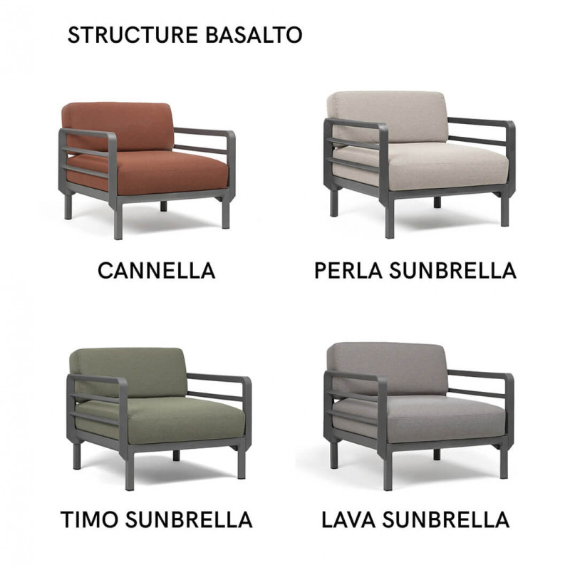 FAUTEUIL D'EXTÉRIEUR LOUNGE MODULABLE MAXIMO