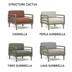 FAUTEUIL D'EXTÉRIEUR LOUNGE MODULABLE MAXIMO