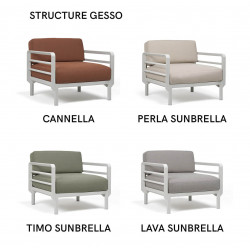 FAUTEUIL D'EXTÉRIEUR LOUNGE MODULABLE MAXIMO