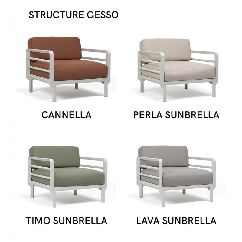 FAUTEUIL D'EXTÉRIEUR LOUNGE MODULABLE MAXIMO