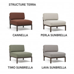 FAUTEUIL D'EXTÉRIEUR SANS ACCOUDOIRS MAXIMO