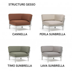 FAUTEUIL D'ANGLE LOUNGE MODULABLE MAXIMO