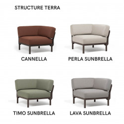 FAUTEUIL D'ANGLE LOUNGE MODULABLE MAXIMO