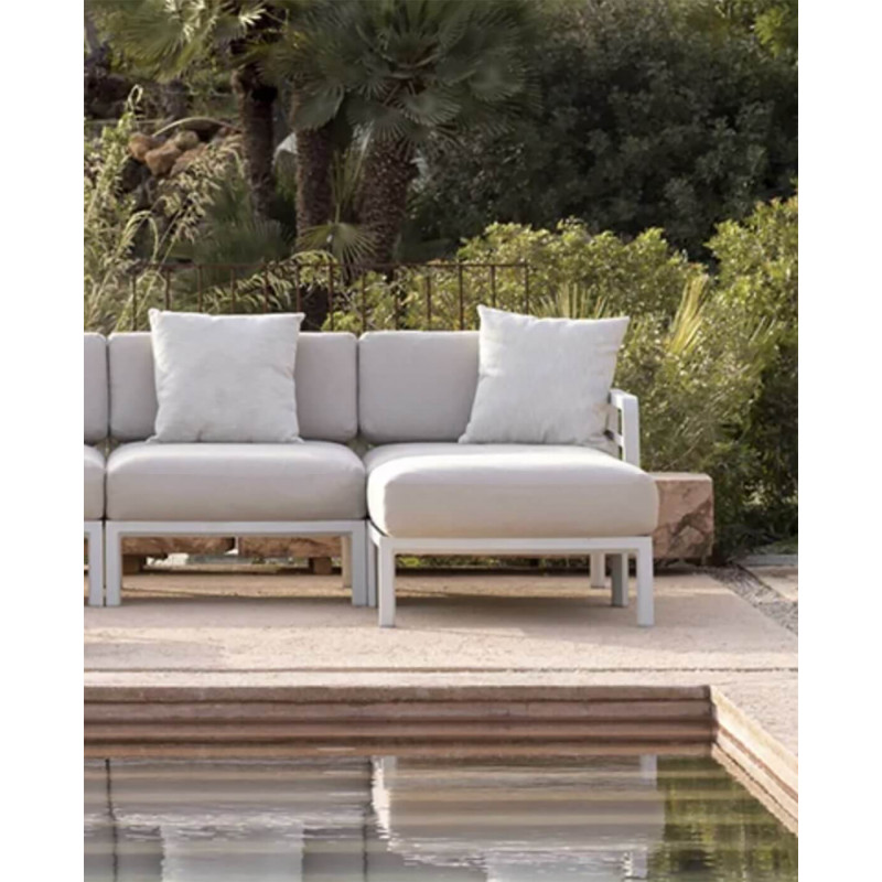 POUF DE TERRASSE LOUNGE EN TISSU MAXIMO