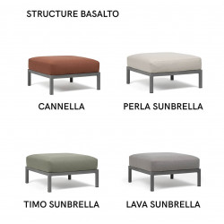 POUF DE TERRASSE LOUNGE EN TISSU MAXIMO