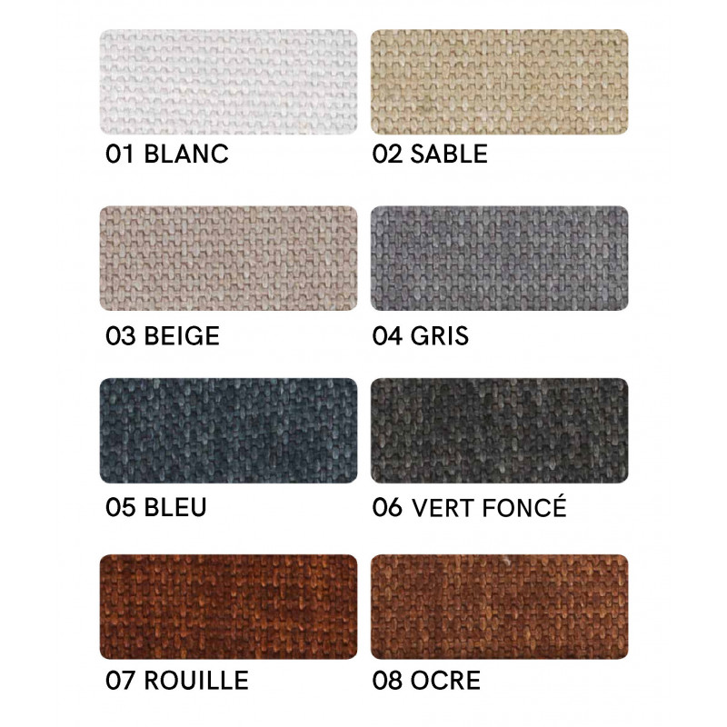 Tabouret Industriel RUBEN en Tissu et Métal - Le Chaisier