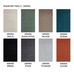 CHAISE FRANÇAISE DOSSIER CHÊNE ET TISSU THALES